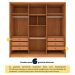 Guarda-Roupa Casal Pequin 6 Portas 6 Gavetas Cinamomo