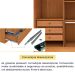 Guarda-Roupa Casal Pequin 6 Portas 6 Gavetas Cinamomo