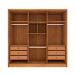 Guarda-Roupa Casal Pequin 6 Portas 6 Gavetas Cinamomo