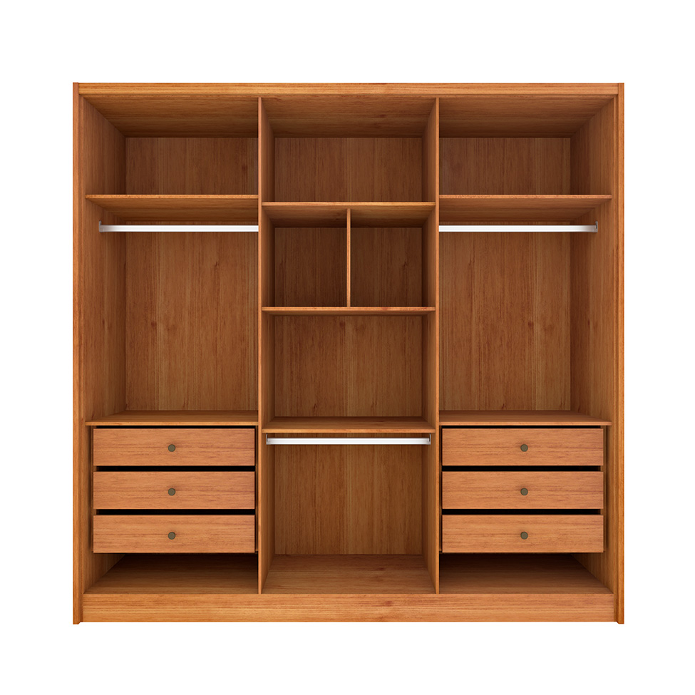 Guarda-Roupa Casal Pequin 6 Portas 6 Gavetas Cinamomo