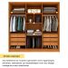 Guarda-Roupa Casal Pequin 6 Portas 6 Gavetas Cinamomo