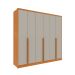 Guarda-Roupa Casal Pequin 6 Portas 6 Gavetas Cinamomo e Off White