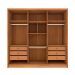 Guarda-Roupa Casal Pequin 6 Portas 6 Gavetas Cinamomo e Off White