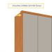 Guarda-Roupa Casal Pequin 6 Portas 6 Gavetas Cinamomo e Off White