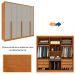 Guarda-Roupa Casal Pequin 6 Portas 6 Gavetas Cinamomo e Off White