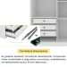 Guarda-Roupa Casal Pequin 6 Portas 6 Gavetas Neve