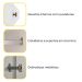 Guarda-Roupa Casal Pequin 6 Portas 6 Gavetas Neve
