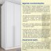 Guarda-Roupa Casal Pequin 6 Portas 6 Gavetas Neve
