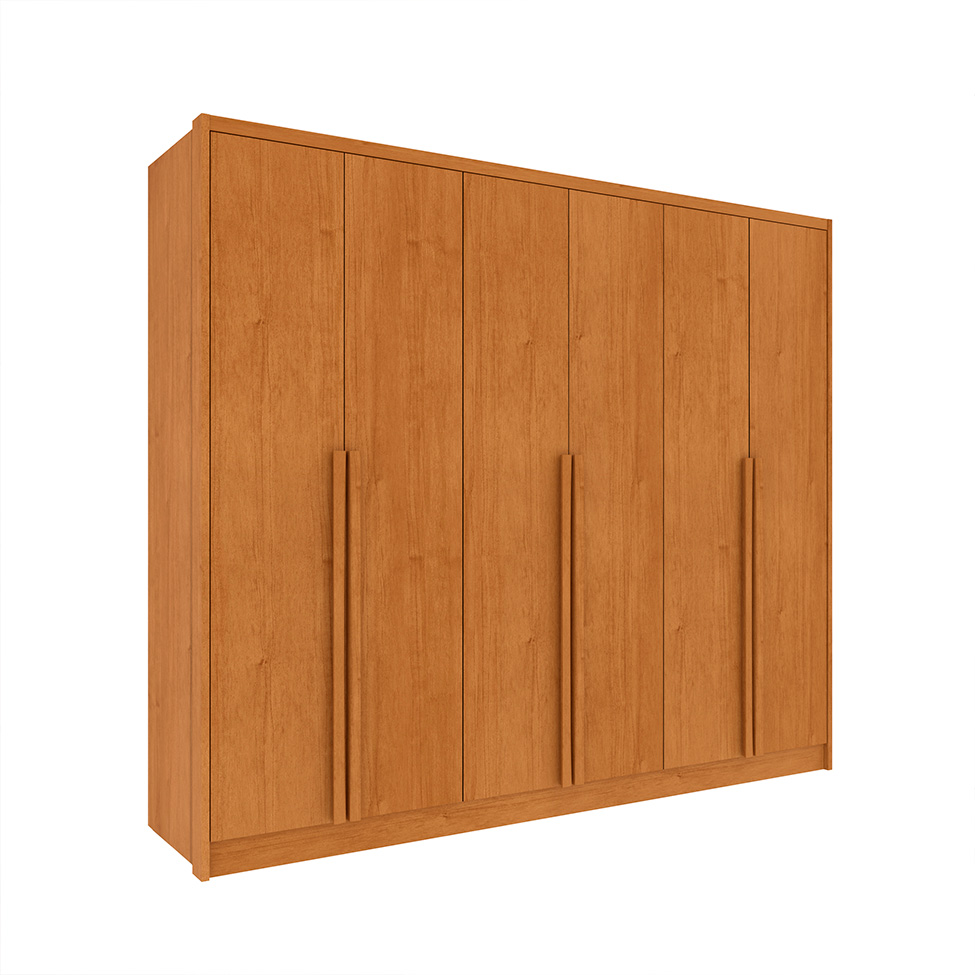 Guarda-Roupa Casal Poenia 6 Portas 6 Gavetas Cinamomo