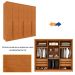Guarda-Roupa Casal Poenia 6 Portas 6 Gavetas Cinamomo