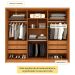 Guarda-Roupa Casal Poenia 6 Portas 6 Gavetas Cinamomo e Off White