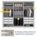Guarda-Roupa Casal Poenia 6 Portas 6 Gavetas Neve