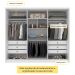 Guarda-Roupa Casal Poenia 6 Portas 6 Gavetas Neve