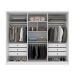 Guarda-Roupa Casal Poenia 6 Portas 6 Gavetas Neve