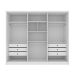 Guarda-Roupa Casal Poenia 6 Portas 6 Gavetas Neve