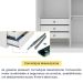 Guarda-Roupa Casal Poenia 6 Portas 6 Gavetas Neve