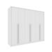 Guarda-Roupa Casal Poenia 6 Portas 6 Gavetas Neve