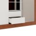 Guarda-Roupa Casal com 1 Espelho Luiza 3 Portas 2 Gavetas Marrom e Branco 190 cm