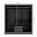 Guarda-Roupa Casal com 3 Espelhos Luiza 3 Portas 2 Gavetas Preto 190 cm