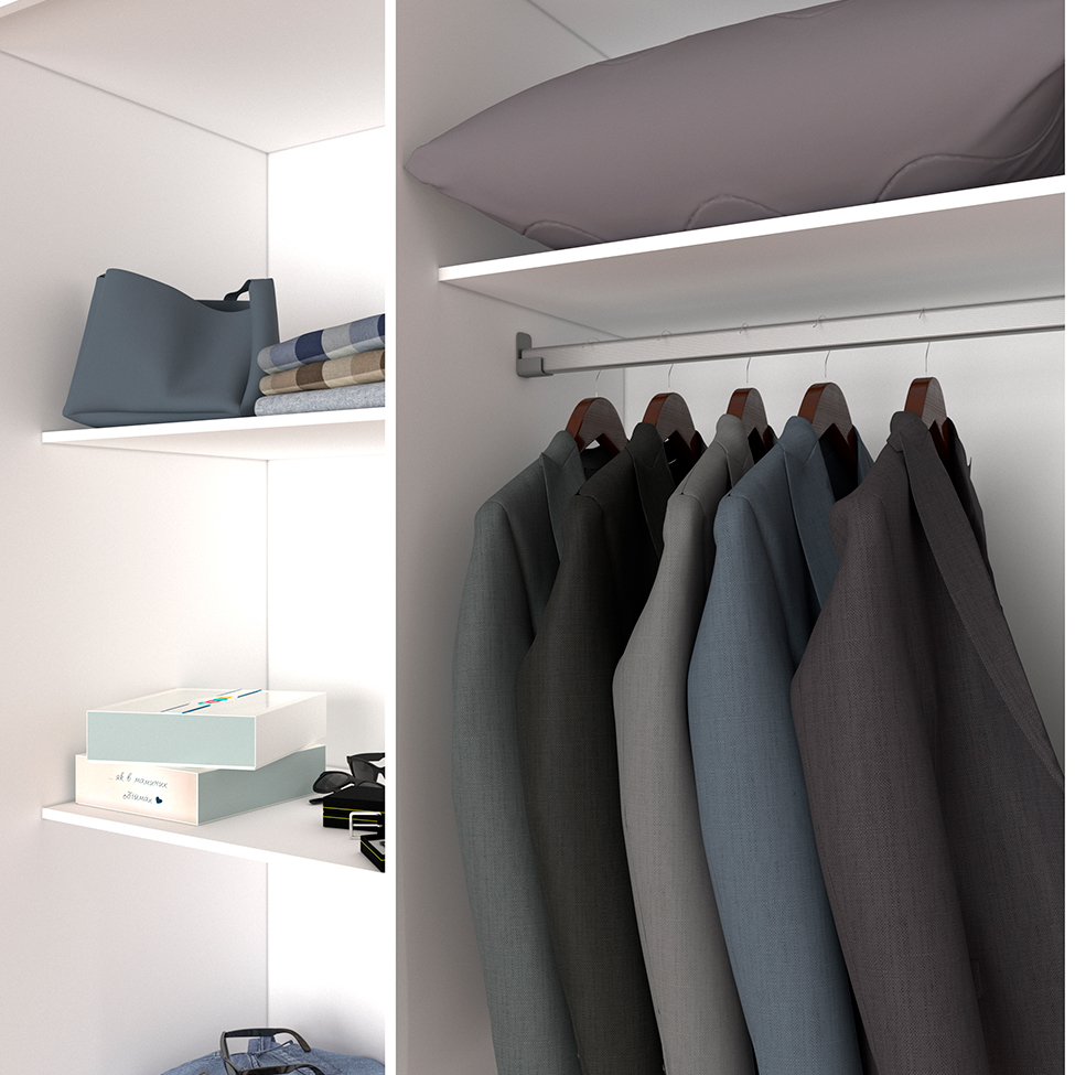 Guarda-Roupa Casal com Espelho Bahia III 3 Portas 4 Gavetas Branco