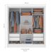 Guarda-Roupa Casal com Espelho Bahia III 3 Portas 4 Gavetas Branco