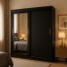 Guarda-Roupa Casal com Espelho Karina 2 Portas 2 Gavetas Preto