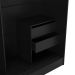 Guarda-Roupa Casal com Espelho Karina 2 Portas 2 Gavetas Preto