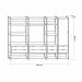 Guarda-Roupa Closet Industrial Mital 1 PT 8 GV Off White e Dourado
