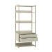 Guarda-Roupa Closet Industrial Mital 1 PT 8 GV Off White e Dourado