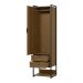 Guarda-Roupa Closet Industrial Mital 1 Porta 2 Gavetas Conhaque e Preto