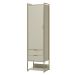 Guarda-Roupa Closet Industrial Mital 1 Porta 2 Gavetas Off White e Dourado
