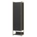 Guarda-Roupa Closet Industrial Mital 1 Porta 2 Gavetas Preto e Dourado
