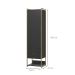 Guarda-Roupa Closet Industrial Mital 1 Porta 2 Gavetas Preto e Dourado