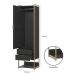 Guarda-Roupa Closet Industrial Mital 1 Porta 2 Gavetas Preto e Dourado