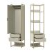 Guarda-Roupa Closet Industrial Mital 1 Porta 4 Gavetas Off White e Dourado