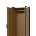 Guarda-Roupa Closet Industrial Mital 1 Porta 6 Gavetas Conhaque e Preto