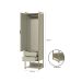 Guarda-Roupa Closet Industrial Mital 1 Porta 6 Gavetas Off White e Dourado
