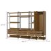 Guarda-Roupa Closet Industrial Mital 1 Porta 8 Gavetas Conhaque e Preto