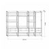 Guarda-Roupa Closet Industrial Mital 1 Porta 8 Gavetas Preto e Dourado