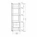 Guarda-Roupa Closet Industrial Mital 2 GV Off White e Dourado 54 cm