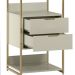 Guarda-Roupa Closet Industrial Mital 2 GV Off White e Dourado 54 cm