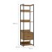 Guarda-Roupa Closet Industrial Mital 2 Gavetas Conhaque e Preto 54 cm