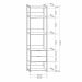 Guarda-Roupa Closet Industrial Mital 2 Gavetas Conhaque e Preto 54 cm
