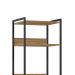 Guarda-Roupa Closet Industrial Mital 2 Gavetas Conhaque e Preto 54 cm