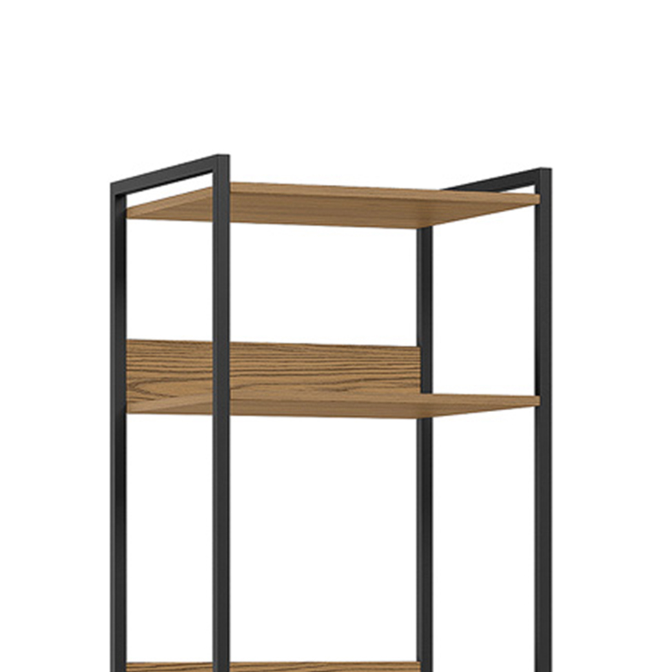 Guarda-Roupa Closet Industrial Mital 2 Gavetas Conhaque e Preto 54 cm