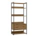 Guarda-Roupa Closet Industrial Mital 2 Gavetas Conhaque e Preto 89 cm