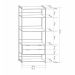 Guarda-Roupa Closet Industrial Mital 2 Gavetas Conhaque e Preto 89 cm