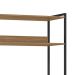 Guarda-Roupa Closet Industrial Mital 2 Gavetas Conhaque e Preto 89 cm
