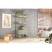 Guarda-Roupa Closet Industrial Mital 2 Gavetas Off White e Dourado 89 cm