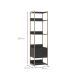 Guarda-Roupa Closet Industrial Mital 2 Gavetas Preto e Dourado 54 cm
